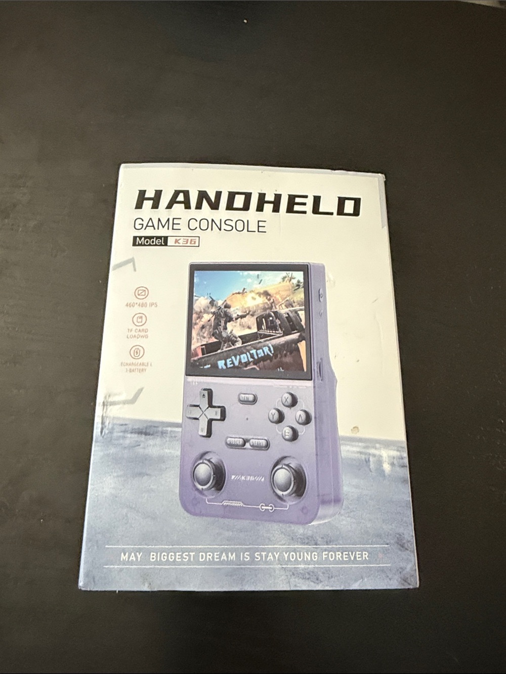 Handheld K36 Portable Gaming Console - Purple